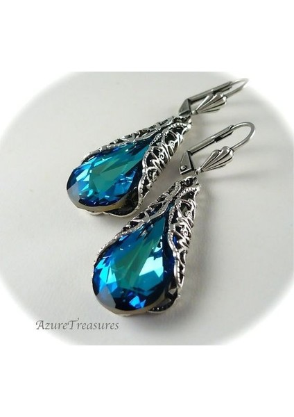 Kadınlar Için Doğal Taş Safir Küpe Yüzük Düğün Nişan Takı Hediye (Yurt Dışından) fiyatları