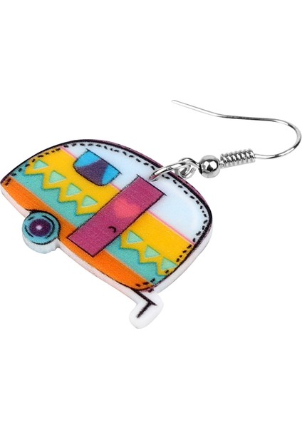 Kadın Kızlar Için Çizgi Film Karavan Kamping Aracı Küpe Damla Asılı Moda Sevimli Takı Hediye (Yurt Dışından) indirimleri