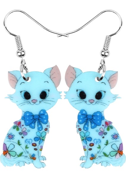 Bej Tarzı Kızlar Kadınlar Gençler Çocuklar Için Akrilik Anime Çiçekli Kedi Yavrusu Küpe Düşen Damla Takı Hayvan Kolyeler Süslemeler Şıklık Hediye Aksesuarları (Yurt Dışından) fırsatları