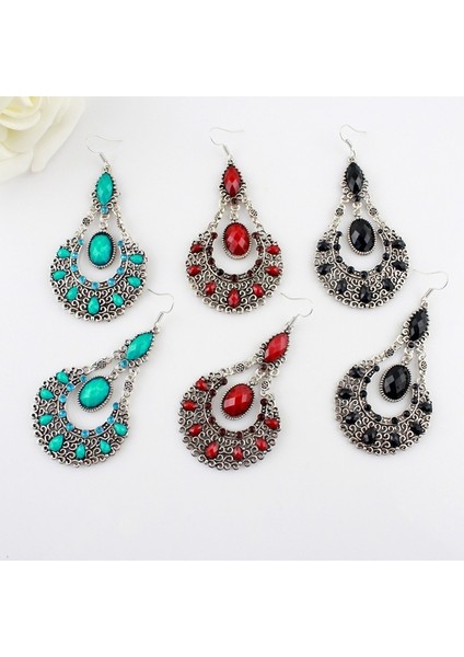 Kırmızı Stil Sıcak Satış Ettyle Boncuk Alaşım Sarkan Küpe Uzun Animasyonlu Küpe Bijoux 2014 (Yurt Dışından) modelleri