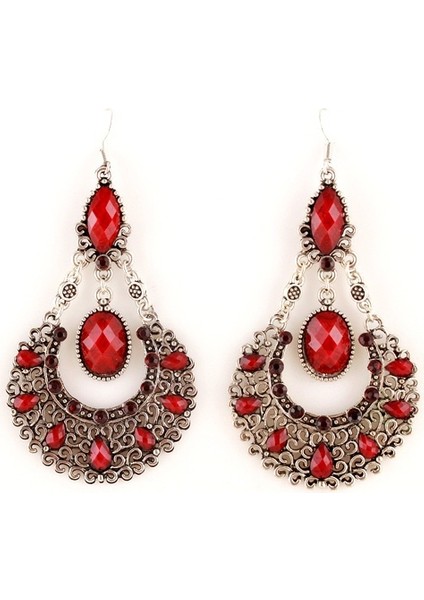 Kırmızı Stil Sıcak Satış Ettyle Boncuk Alaşım Sarkan Küpe Uzun Animasyonlu Küpe Bijoux 2014 (Yurt Dışından) indirimleri