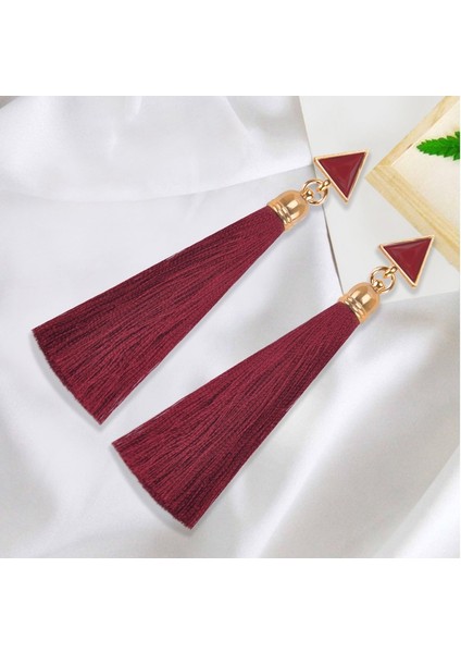 Siyah Stil Retro Boho Alaşım Kaplama Moda Püskül Uzun Sarkan Damlalı Kolye Küpe Moda Kadın Parti Takı (Yurt Dışından) fırsatları