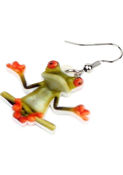 Kadın Kızlar Için Yeni Trend Hayvan Takılar Kurbağa Küpe Tasarımları (Yurt Dışından) indirimleri