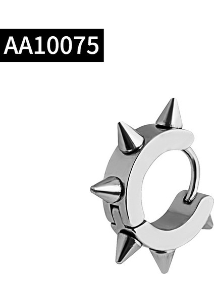 Siyah Stil Avrupa ve Amerikan Yaratıcı Erkek Küpeleri Paslanmaz Çelik Kişilik Punk Erkek Dikenli Küpeler (Yurt Dışından) indirimleri