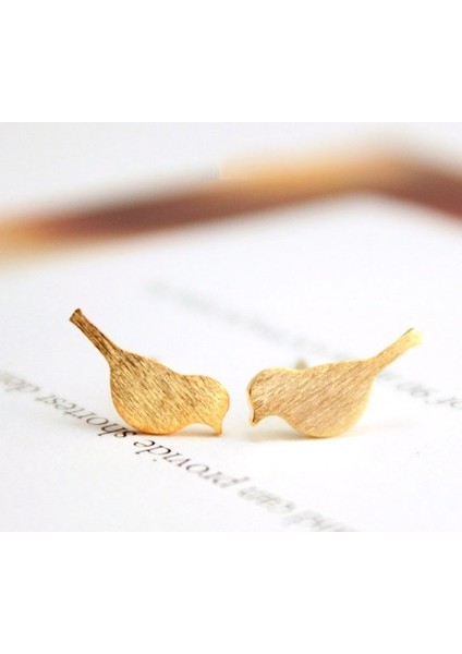 Altın Tarzı Yeni Moda Fırçalanmış Kuş Küpe Kadınlar Klasik Hayvan Kuş Kadın Küpeler Parti Hediyesi (Yurt Dışından) modelleri