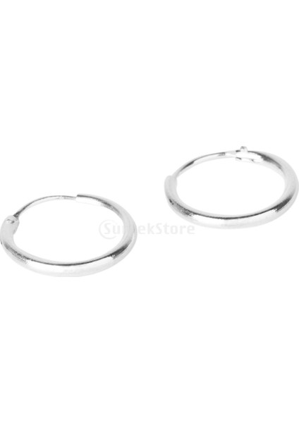 Gümüş Tarzı 10 mm .925 Gümüş Sonsuz Hoop Halkalar Dudak Burun Kulak Iğneler mm (Yurt Dışından) modelleri