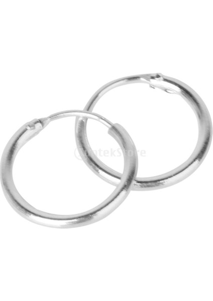 Gümüş Tarzı 10 mm .925 Gümüş Sonsuz Hoop Halkalar Dudak Burun Kulak Iğneler mm (Yurt Dışından) indirimleri