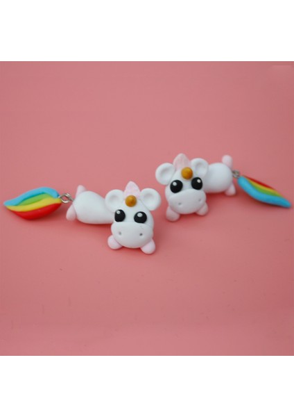 Dinozor Yeşili 1 Çift Polimer Kil Sevimli Unicorn Küpe Dinozor Küpeler Kadınlar Için Moda Takı El Yapımı 3D Pegasus Atı Küpe Kızlar Çocuklar Hediye (Yurt Dışından) fırsatları