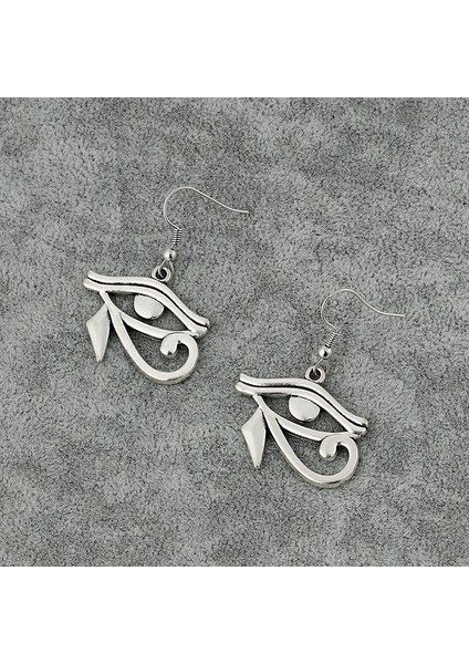 Yeni Moda Takı Vintage Gümüş Kaplama Rah Mısır Gözü Horus Mısır Şansı Damla Küpe Takı & Aksesuarlar (Yurt Dışından)