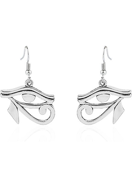 Yeni Moda Takı Vintage Gümüş Kaplama Rah Mısır Gözü Horus Mısır Şansı Damla Küpe Takı & Aksesuarlar (Yurt Dışından) modelleri