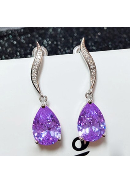 No.6 Boyutu 1 Çift Lver Doğal Değerli Taşlar Tanzanit Parti Moda Küpe Taş Doğum Taşı Gelin Düğün Nişan Kulak Cap Küpe Kulak 20 Tasarım Seçebilirsiniz (Yurt Dışından)