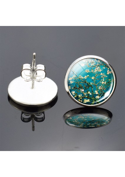Gümüş Tarzı No.6 Boyutu Van Gogh Küpe Sanatı Yağlı Boya Tablo Serisi Cam Cabochon Gümüş Kaplama Pimli Küpeler Kadınlar Için Van Gogh Küpeler Satın Al 1 Al 1 Bedava (Yurt Dışından) indirimleri