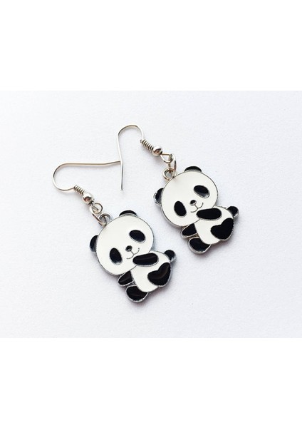 Antik Gümüş Tarzı Panda Küpe Panda Takı Panda Hediyesi Bambu Hediye (Yurt Dışından) modelleri