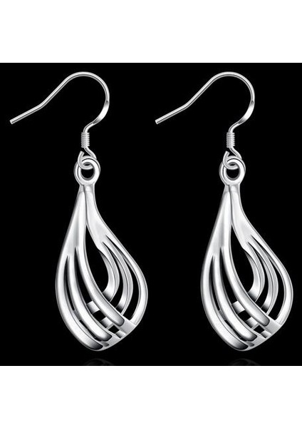 Gümüş Tarzı Kadınlar Için Gümüş Damla Dalga Küpe Hediye (Yurt Dışından) indirimleri