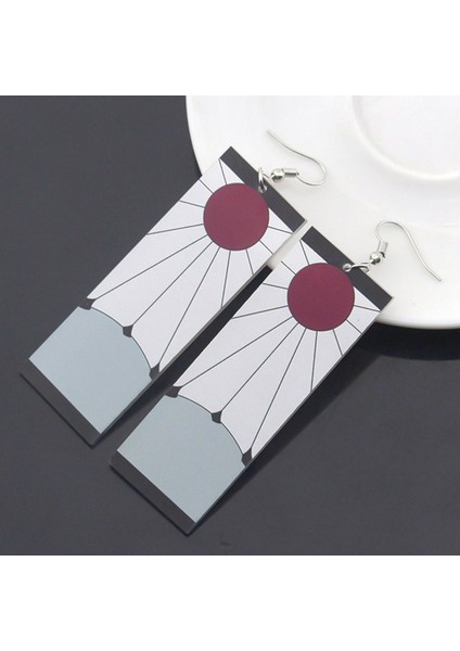 A.. Demon Slayer Kimetsu Yaiba Akrilik Küpe Anime Ürünleri Tanjiro Kamado Takı Hediye (Yurt Dışından) modelleri