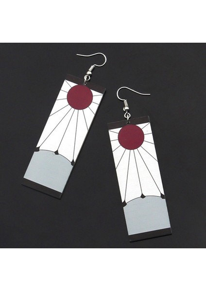 A.. Demon Slayer Kimetsu Yaiba Akrilik Küpe Anime Ürünleri Tanjiro Kamado Takı Hediye (Yurt Dışından) indirimleri