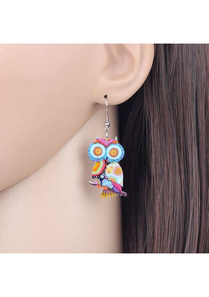 Yeşil Stil Kadın Kız Çocuklar Için Sevimli Baykuş Kuşu Küpe Damla Askı Moda Karikatür Hayvan Takı Hediyeler Şirin (Yurt Dışından) modelleri