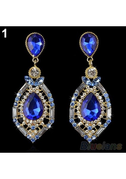 Pembe Tarzı Kadın Lüks Şık Sahte Taşlı Büyük Düşen Küpe Vintage Küpeler (Yurt Dışından) modelleri