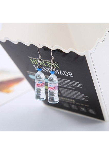 Kırmızı Stil Parti Için Kadın Moda Bahar Su Şişesi Kolye Küpe Takı (Yurt Dışından)