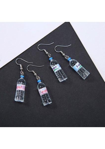 Kırmızı Stil Parti Için Kadın Moda Bahar Su Şişesi Kolye Küpe Takı (Yurt Dışından) fırsatları