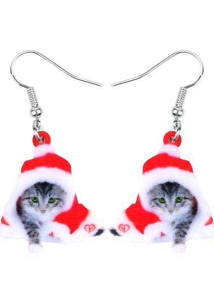 Gri Tarzı Kadın Kız Çocuklar Için Sevimli Hayvan Takı Kedi Yavrusu Küpe Damlama Dangle Şık Noel Kedi Kedi Takı Aksesuarları Hediye Parti Şık Akrilik (Yurt Dışından) indirimleri