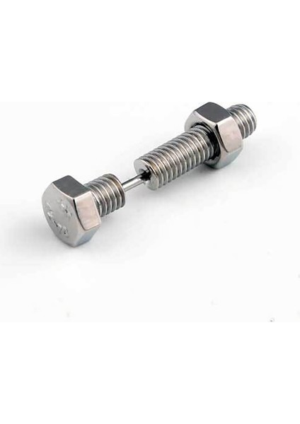 Gümüş Tarzı Punk Çivili Küpe Gümüş Siyah Renk Paslanmaz Vidalar Kadın & Erkek Küpe Moda Takı (Yurt Dışından) indirimleri