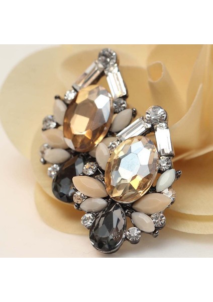 Bronzluk Stili Moda Tasarım Bayan Cam Kristal Reçine Küpe Küpe Ana Renk Tanblue (Yurt Dışından) fiyatları