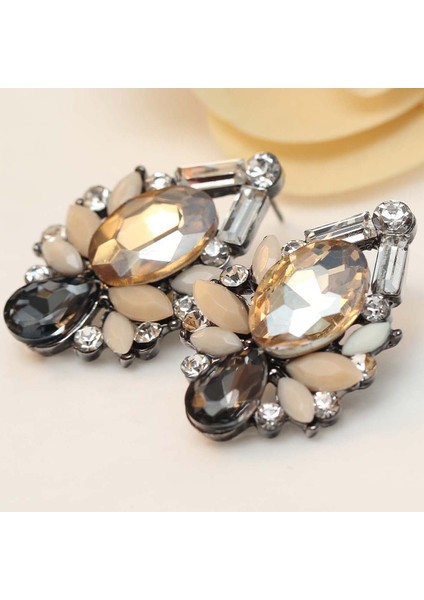 Bronzluk Stili Moda Tasarım Bayan Cam Kristal Reçine Küpe Küpe Ana Renk Tanblue (Yurt Dışından) indirimleri