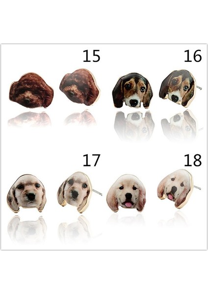 No.28 Boyutu Sevimli 3D Baskı Kedi Köpek Zarif El Yapımı Küpe (Yurt Dışından) fırsatları