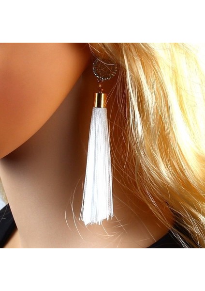 Yeşil Stil Kadınlar Için Bohem Uzun Püsküllü Sallantılı Küpe Parti Takı Aksesuarı (Yurt Dışından) fırsatları