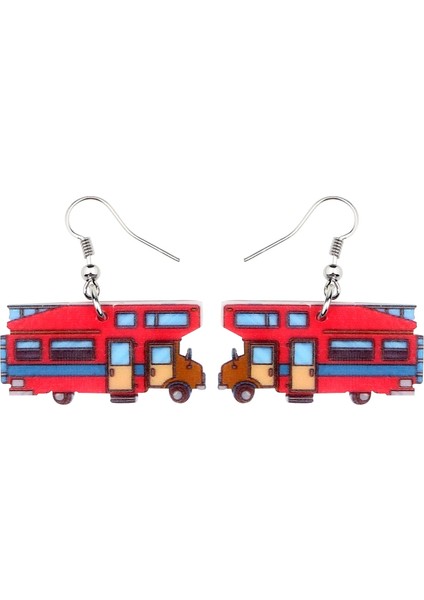 Mavi Stil Klasik Araba Küpe Damla Düşer Moda Otomobil Yarışı Araba Takısı Kadın Kızlar Sevgililer Hediye Aksesuarları (Yurt Dışından)