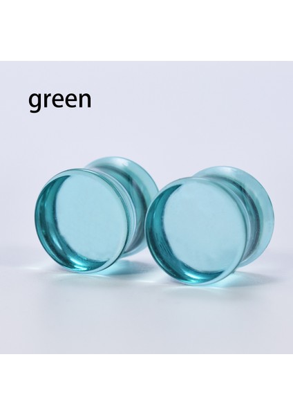 Yeşil Stil 10 mm 1 Çift Renkli Akrilik Kulak Tünelleri Ölçü Kulak Genişletici Fişler Genişletici Küpe Delme Ölçüleri Için Fişler (Yurt Dışından)