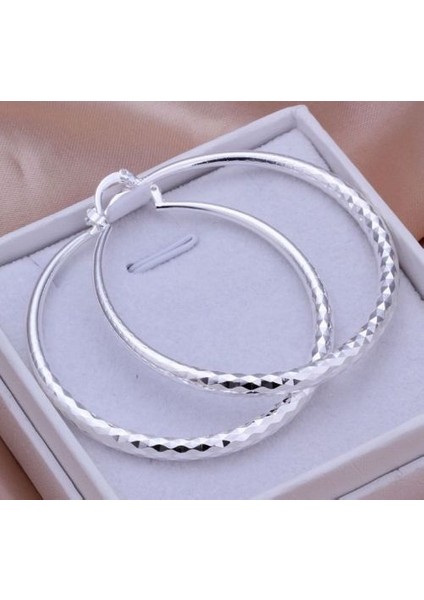 No.8 Boyut 925 Gümüş Dikdörtgen Şekilli Sallantılı Küpe Stil Seçiniz (Yurt Dışından)