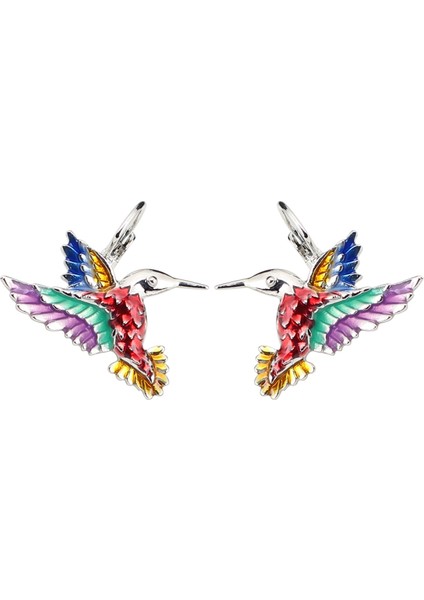 Siyah Stil Kızlar ve Bayanlar Için Çiçekli Kuş Küpe Küpe Fransız Klips Moda Hayvan Hediye Takı Aksesuarları (Yurt Dışından) modelleri