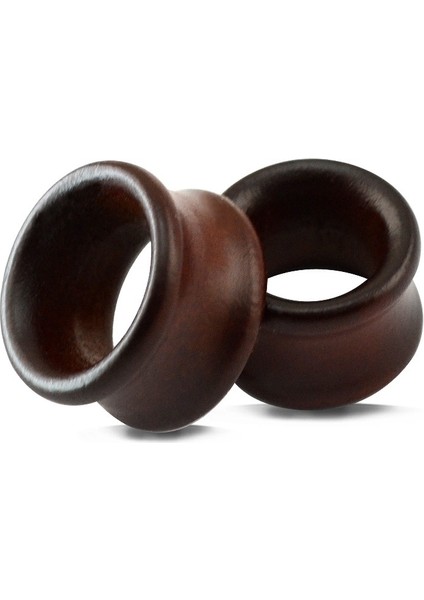 Kahverengi Tarzı 18 mm 1 Çift Oyuk Kulak Tıkaçları ve Tüneller Büyük Boy Kulak Tünel Küpeleri Kulak Genişletici Ahşap Genişletici Beden Delme Ölçüleri (Yurt Dışından) modelleri