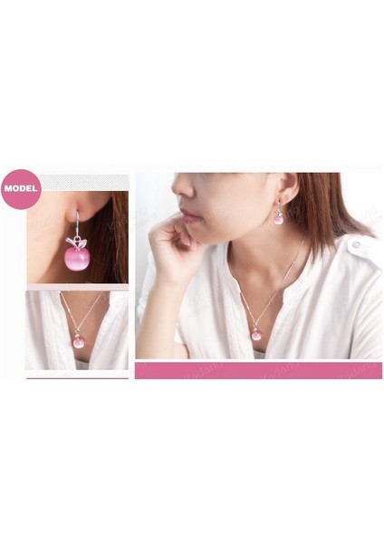 Beyaz Stil Küpe Kadınlar Için Elma Desenli Küpe Takı Hediye (Yurt Dışından) modelleri