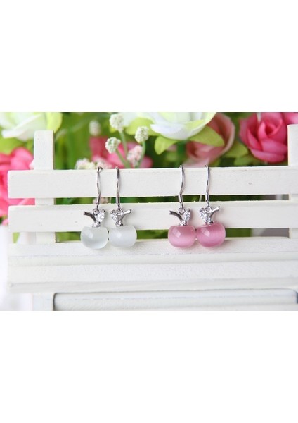 Beyaz Stil Küpe Kadınlar Için Elma Desenli Küpe Takı Hediye (Yurt Dışından) fırsatları