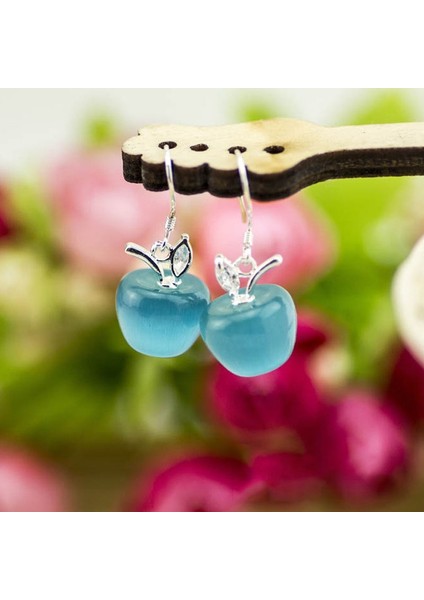 Beyaz Stil Küpe Kadınlar Için Elma Desenli Küpe Takı Hediye (Yurt Dışından) indirimleri