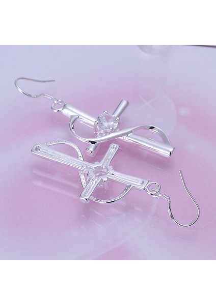 Yeni Gümüş Hook Haç Küpe Moda Takı (Yurt Dışından) modelleri