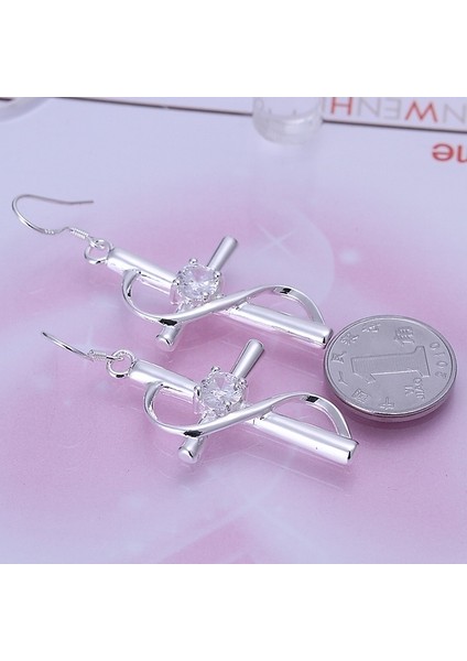 Yeni Gümüş Hook Haç Küpe Moda Takı (Yurt Dışından) fırsatları