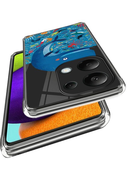 Xiaomi Redmi Note 13 Pro 4g Tpu Telefon Kılıfı Imd Desen Baskı Arka Kapak-Balina Için (Yurt Dışından) fiyatları