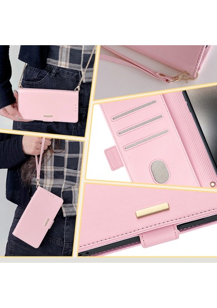 Xiaomi Poco F6 5g Crossbody Kılıf Rfıd Engelleme Cüzdan Pu Deri Katlanır Halkalı Telefon Kılıfı Kapak-Pembe (Yurt Dışından) indirimleri