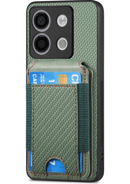 Xiaomi Poco X6 5g Kılıf Kart Tutucu Anti Drop Deri Arka Kapak-Yeşil (Yurt Dışından) fiyatları