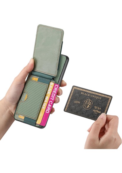 Xiaomi Poco X6 5g Kılıf Kart Tutucu Anti Drop Deri Arka Kapak-Yeşil (Yurt Dışından) fırsatları
