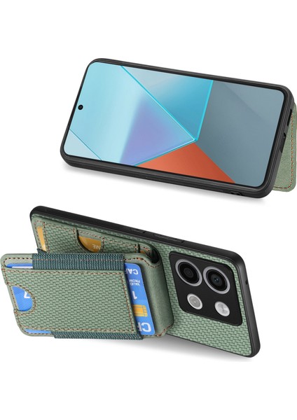 Xiaomi Poco X6 5g Kılıf Kart Tutucu Anti Drop Deri Arka Kapak-Yeşil (Yurt Dışından) indirimleri