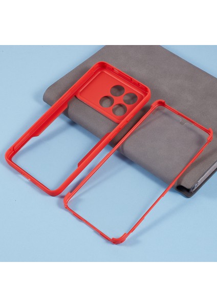 Xiaomi Poco X6 Pro 5g Kılıf Akrilik+Tpu Pet Ekranlı Şeffaf Telefon Kapağı Film-Kırmızı (Yurt Dışından) fırsatları