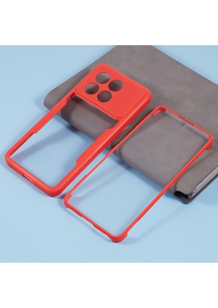 Xiaomi Poco X6 Pro 5g Kılıf Akrilik+Tpu Pet Ekranlı Şeffaf Telefon Kapağı Film-Kırmızı (Yurt Dışından) indirimleri