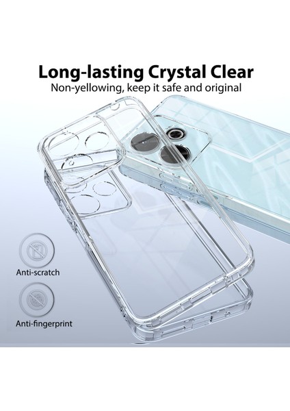 Xiaomi Redmi 13 5g/13 4g Kılıf Akrilik + Tpu Kristal Şeffaf Koruyucu Telefon Kapağı Için (Yurt Dışından) fırsatları