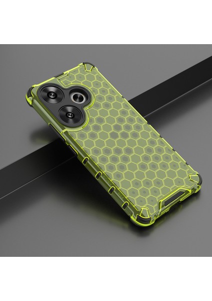 Xiaomi Redmi Turbo 3 5g Kılıf Düşme Koruması Petek Pc+Tpu Telefon Kapağı-Yeşil (Yurt Dışından) fırsatları
