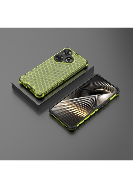 Xiaomi Redmi Turbo 3 5g Kılıf Düşme Koruması Petek Pc+Tpu Telefon Kapağı-Yeşil (Yurt Dışından) indirimleri